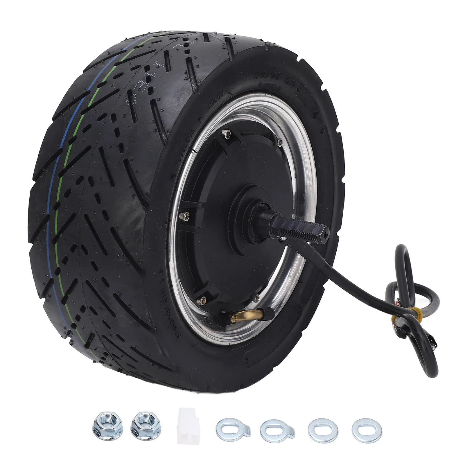 

Vacuum Tire Brushless Hub Motor 1500‑4000W 11 Inch Wheel Hub Motor Lightweight Quiet 48‑72v for Electric Scooter Wheel Hub