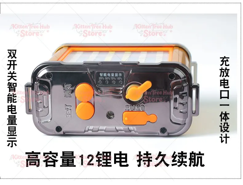 Strong Light Headlight Split Rechargeable True Quad-core Led Lamp Beads Outdoor Miner's Lamp