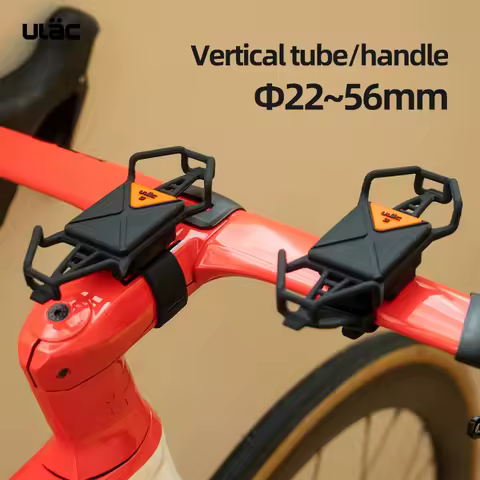 ULAC Bicycle Phone Holder MTB Road Bike 360&deg; Rotatable Safe Bracket Silicone Support Pull Type For All Phone Stand Accessories