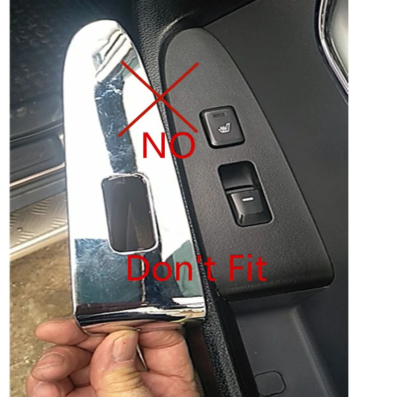 Interior Window Control Panel Trim Cover for Kia Sportage R 3 MK3 III 2011 2012 2013 2015 Metal Car Styling Accessories 4 Pcs