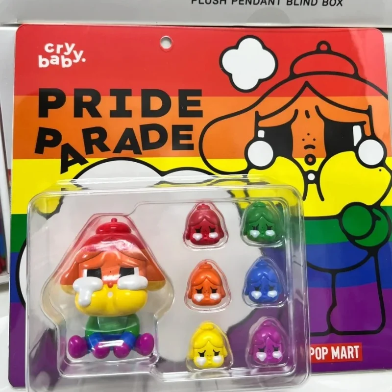 Genuine Crybaby Proud Hanging Card Series Handmade Pride Parade Doll  Action Figures Colorful Pendant Hallowee Christmas Present