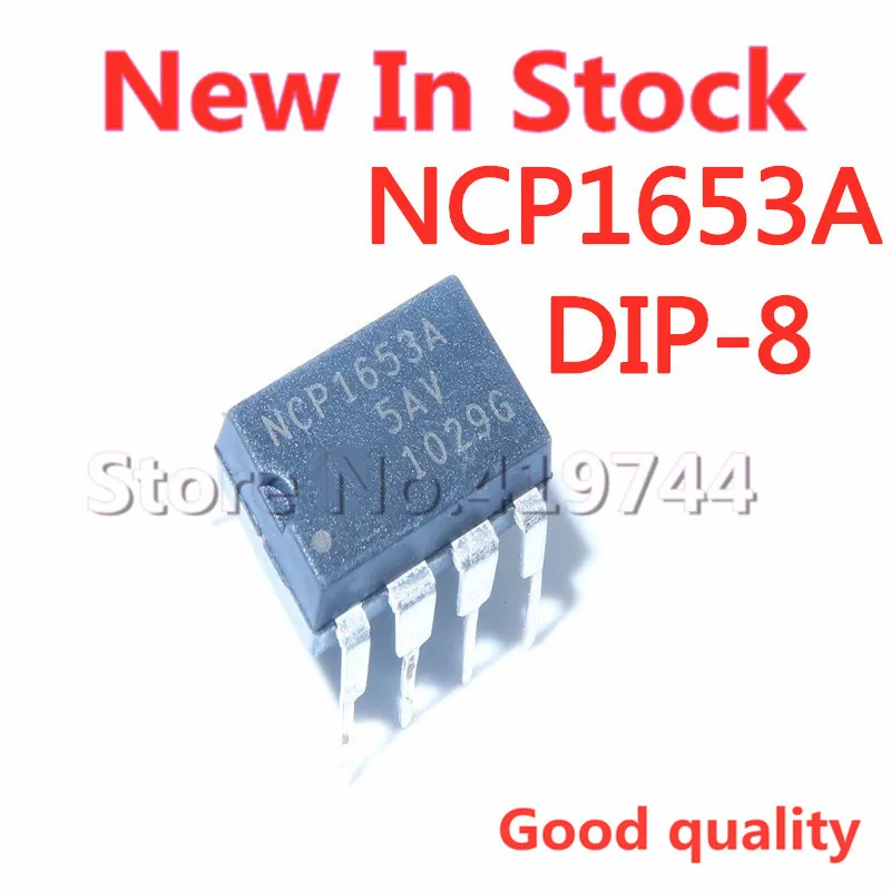 5PCS/LOT NCP1653 NCP1653A NCP1653APG  DIP-8 LCD power management chip In Stock NEW original IC