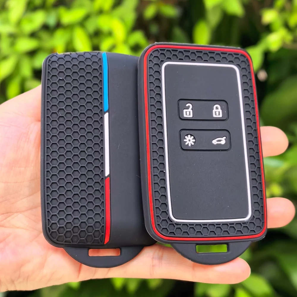 Silicone Key Case Cover For Renault Austral Captur Arkana Koleos Zoe Scenic Dacia Sandero Duster Logan Jogger Kadjar Clio Megane