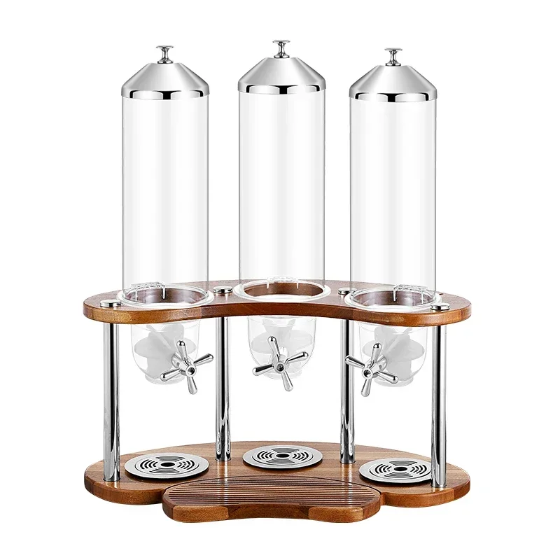 

Buffet Restaurant Solid Wood Cereal Device Grain Dispenser Wheat Chip Machine Hotel Breakfast Buffet Cereals Distribution