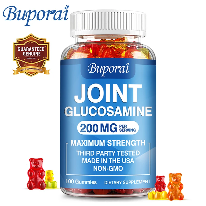 Glucosamine Chondroitin Gummies - Strength Bones, Protect Joints Cartilage, Antioxidant, Improves Mobility and Flexibility
