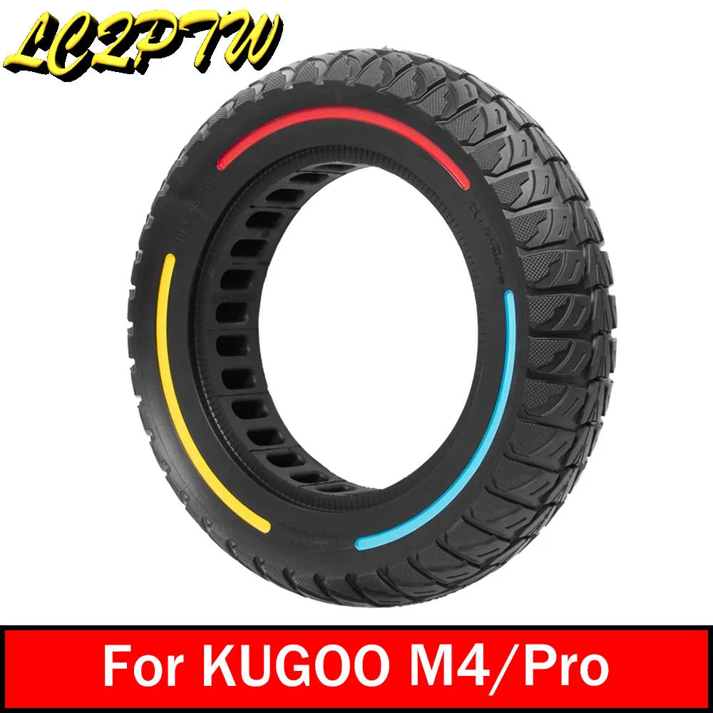 

10Inch 10x2.5-6.1 Off-Road Solid Tires Hight Elasticity Wear-resistant Puncture-proof Tire For KUGOO M4/M4 Pro E-Scooter Parts