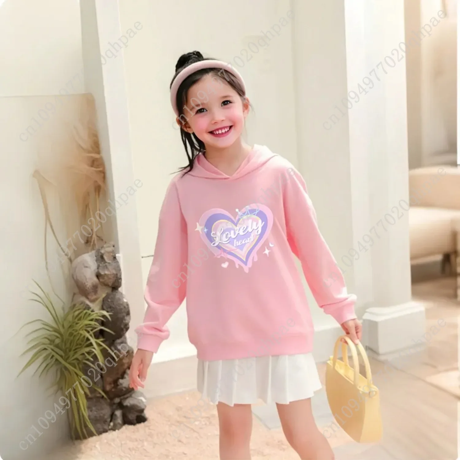 Merry Christmas & Cute Christmas Animals Print Hoodies Festive Children's Hooded Sweatshirt Spring Autumn Kids Tops SDDW1
