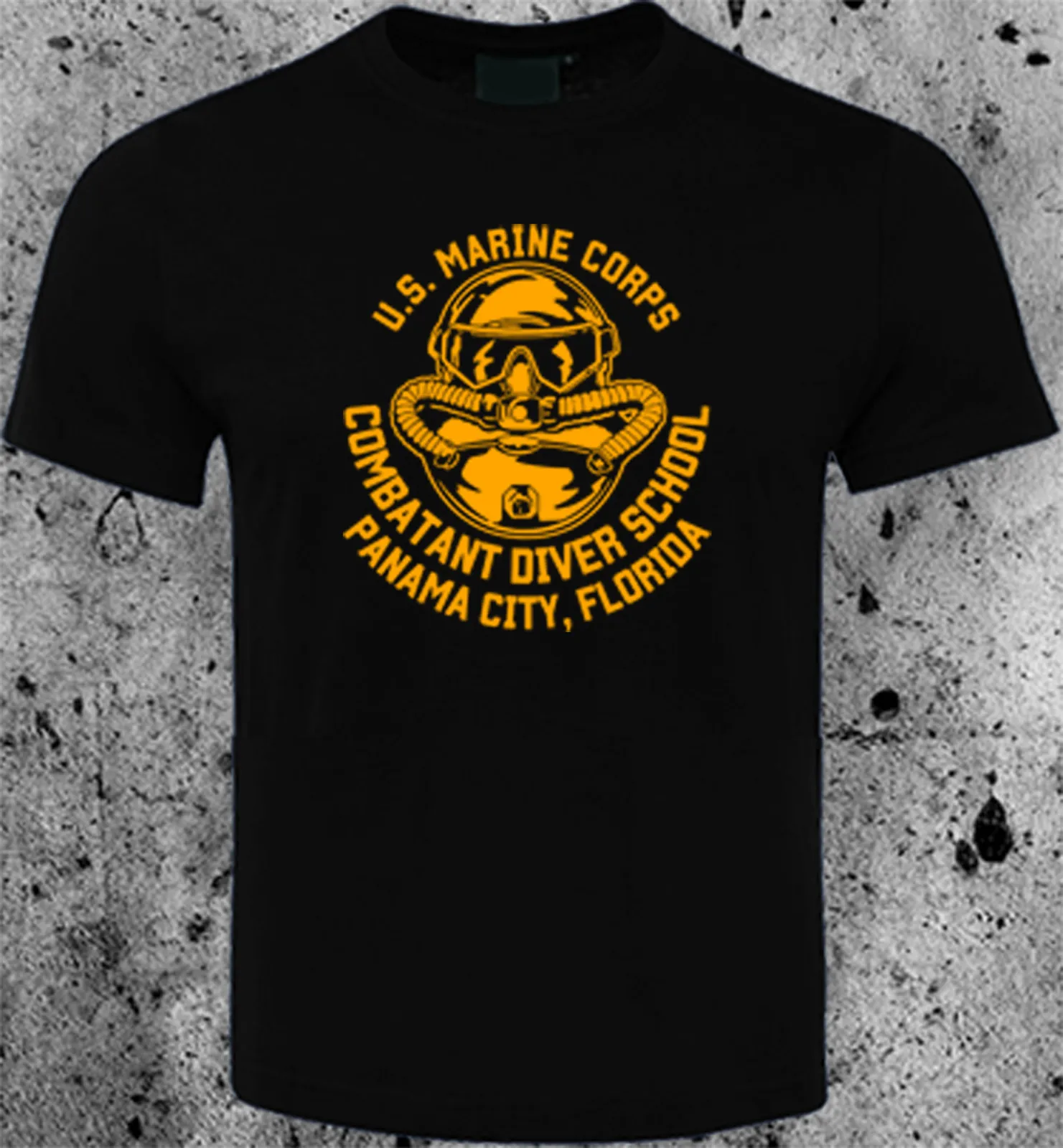 US Marine Corps Combat Diver School USMC T-Shirt 100% Cotton O-Neck Short Sleeve Summer Casual Mens T-shirt Streetwear image 2