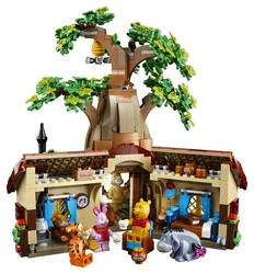 1265Pcs 99903 Winnie the Pooh Tree House Blocks Bear DIY Building Block 61326 3D Model Assembly Bricks 21326 Kids Toy New Gifts