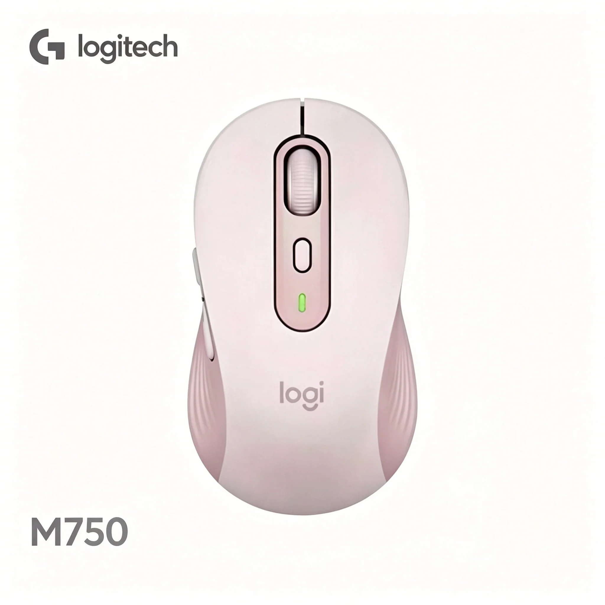 Long‑Working‑Hour Logitech M750 Silent Wireless Mouse,SmartWheel Scroll Function,Easy‑Switch 3‑Device Pairing Ergonomic Mice For