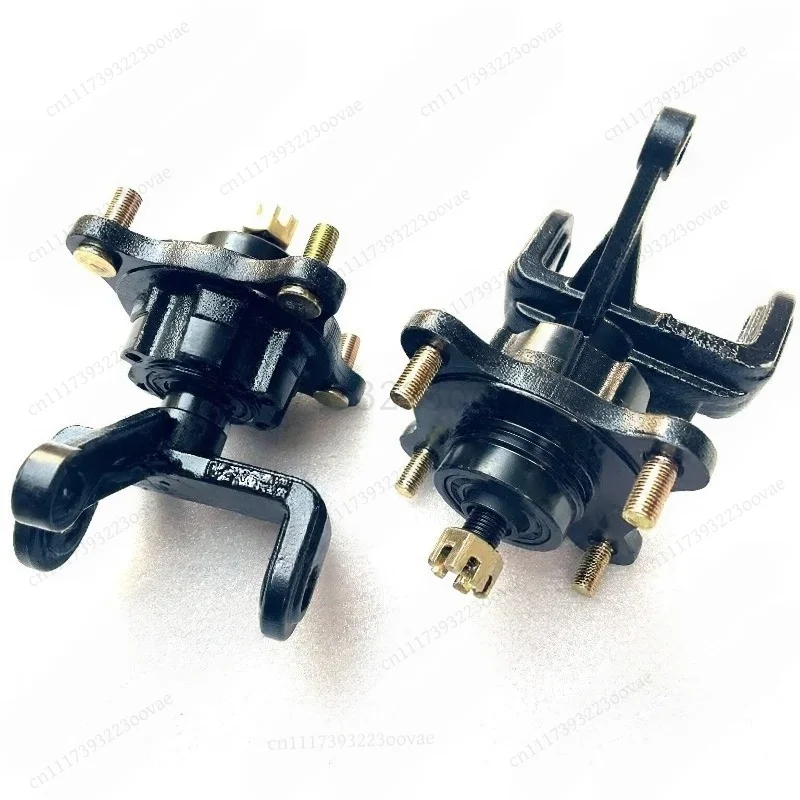 L-Universal 4WD Shockproof Beach Buggy Go Kart Steering Knuckle Flange Hub Right Angle Claw Shaft Disc Brake Assembly