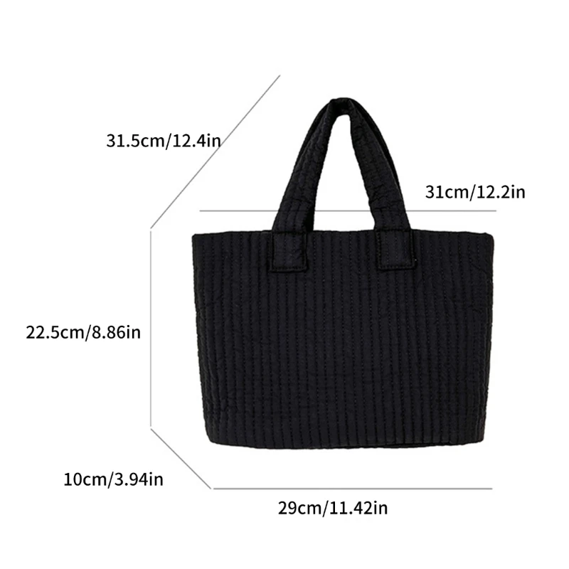 Modern Tote Bag with Ample Storage Fashionable & Functional Unique Unisex Nylon Commuters Tote Bag for Women Men