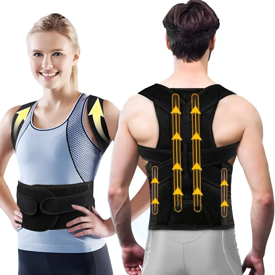

Back Brace Posture Corrector Back Straightener,Scoliosis and Hunchback Correction,Adjustable Posture Trainer