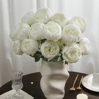 5/10Pcs Silk Artificial Rose Bouquet 35cm Fake Flower for Home Room Decor Wedding Bride Decorations DIY Vase Flower Arrangement 5
