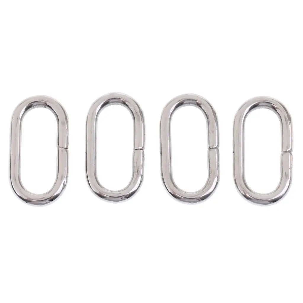 

4 шт., металлический ремешок для часов, кольцо с пряжкой для нейлонового ремешка для часов 18/20/22/24 мм