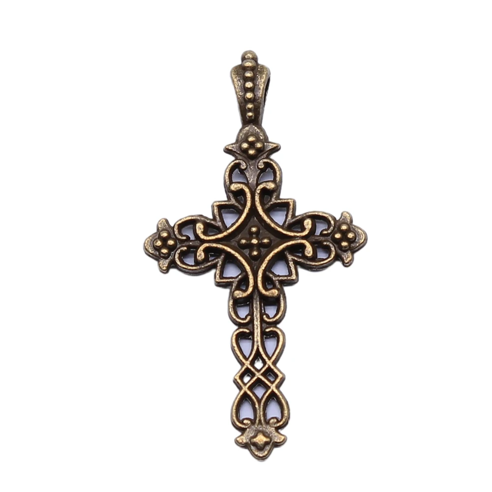 WYSIWYG 10pcs 38x20mm Cross Charms For Jewelry Making Sideways Cross Charm Sideways Cross Pendants