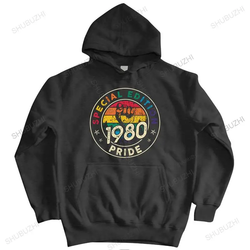 Vintage 1980 Gay jacket Men Soft Cotton Handsome hoody Pride LGBT Gift Equality 42th Birthday print sweatshirt Top Clothing