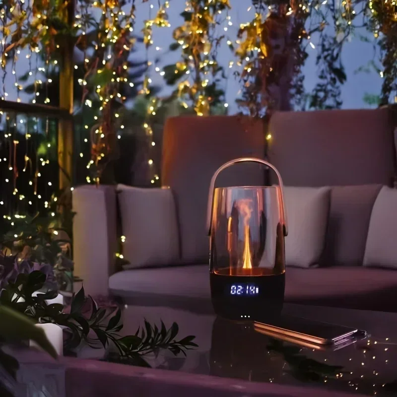 

Elegant Flame - Shaped Aromatherapy Humidifier with Auto-Off, LED Display USB Powered, for Home & Office
