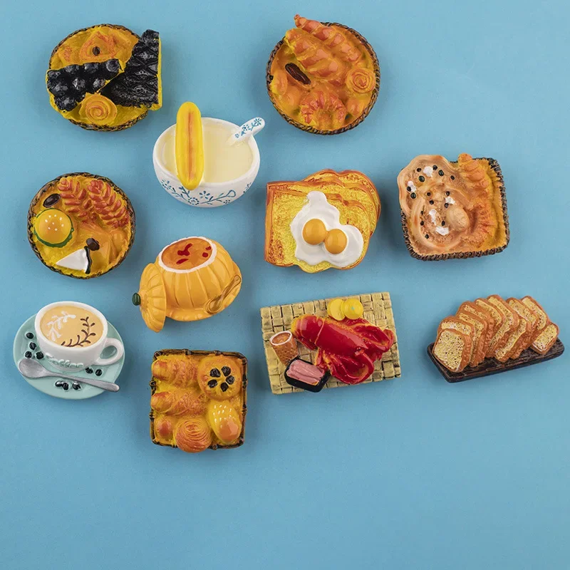 3d Stereo Simulation Food Fridge Stickers Personalized Creative Food Play Magnetic Stickers Magnet Sucker Fridge Decoration