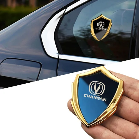 Car 3D Metal Logo Flag Emblem Badge Decals Sticker Car Windows Accessories for Changan UNI-K CS75 CS95 CS35 Alsvin CS15 CS55