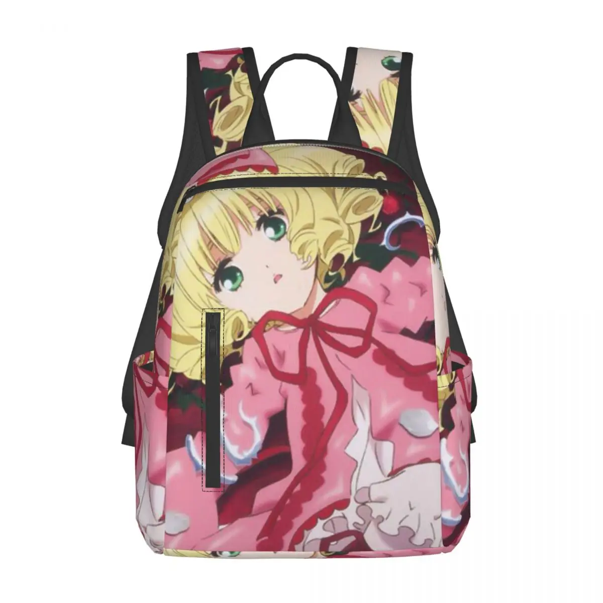 ロマンチックなアニメローゼンメイデンワントージュバックパックデイパック大容量男の子女の子ブックバッグスクールバッグショルダーバッグ男性女性用