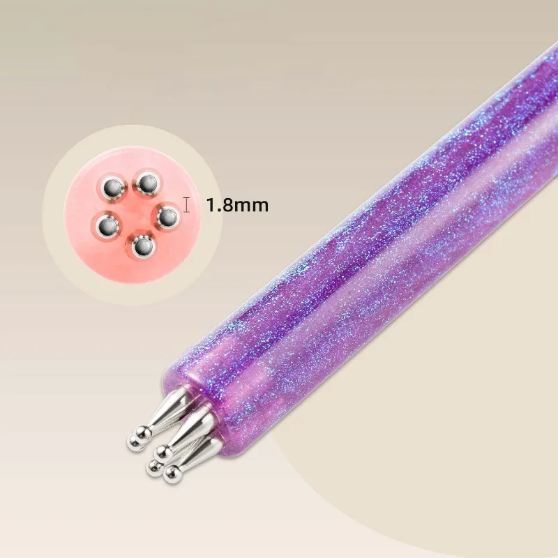 BOLÍGRAFO DE FLOR DE 5 PÉTALOS MULTIUSOS, HERRAMIENTA DE PUNTEADO DE ACRÍLICO, PARA MARMOLIZADO Y DIBUJO 5
