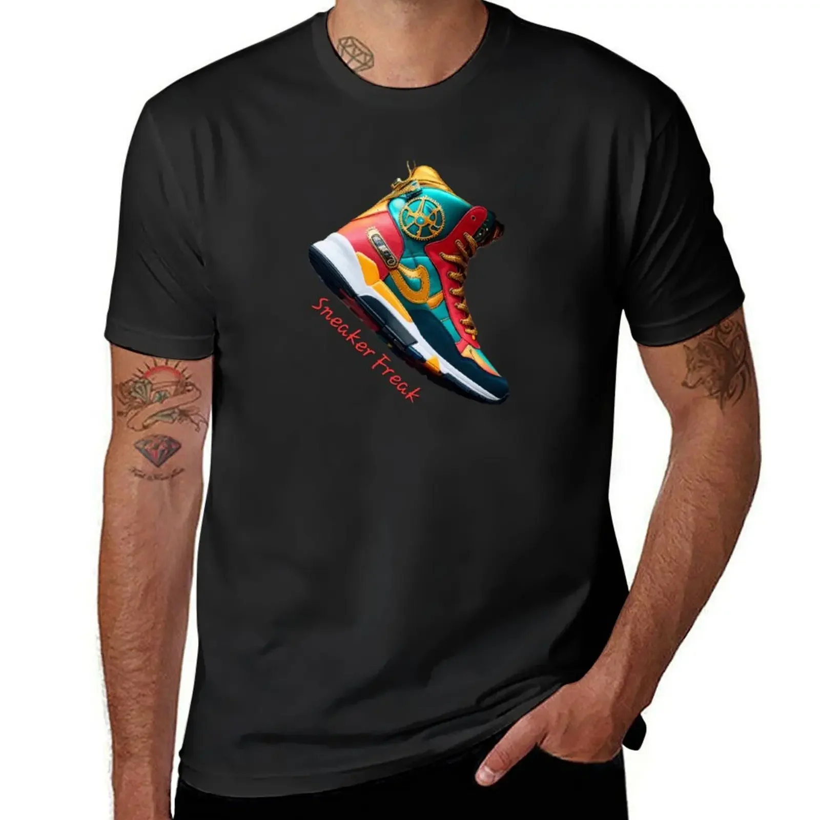 Sneaker Freak - Sneaker Art T-Shirt designer shirts Aesthetic clothing plain white t shirts men