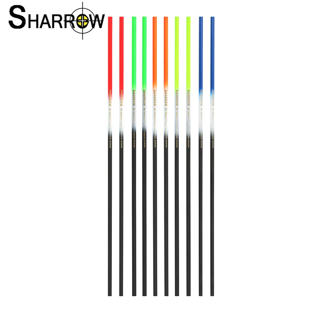 

10PCS/12PCS Mixed Carbon 16-22inches Short Arrow Shaft ID 7.6mm OD 8.8mm Arrows DIY Crossbow Bolt Archery Accessorie