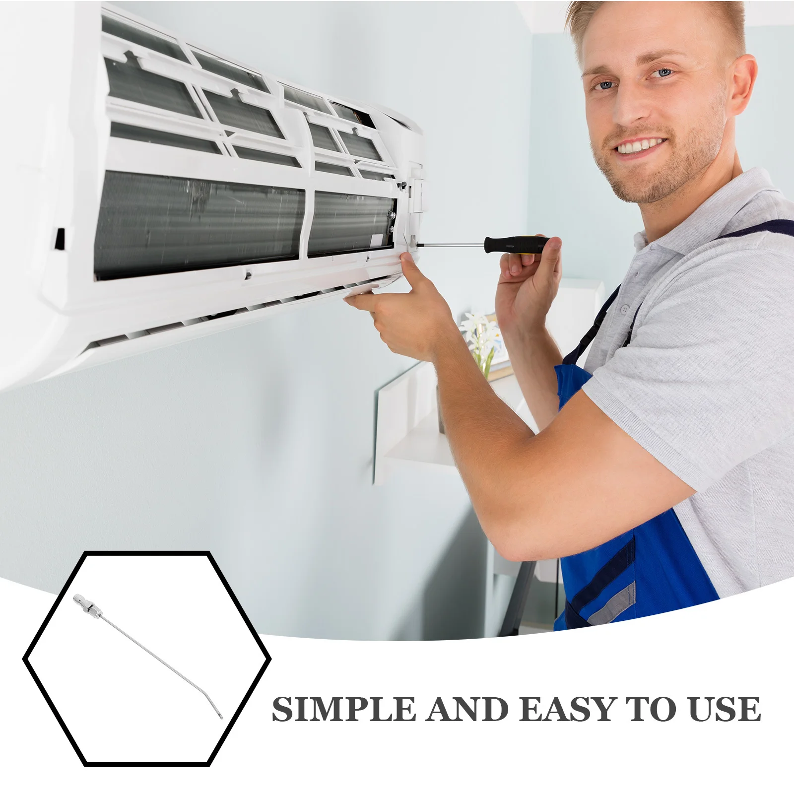 

High Pressure Washer Spray Needle Stainless Steel Flush Wand For Cleaner Side Hole Design Durable Tip Power Washer