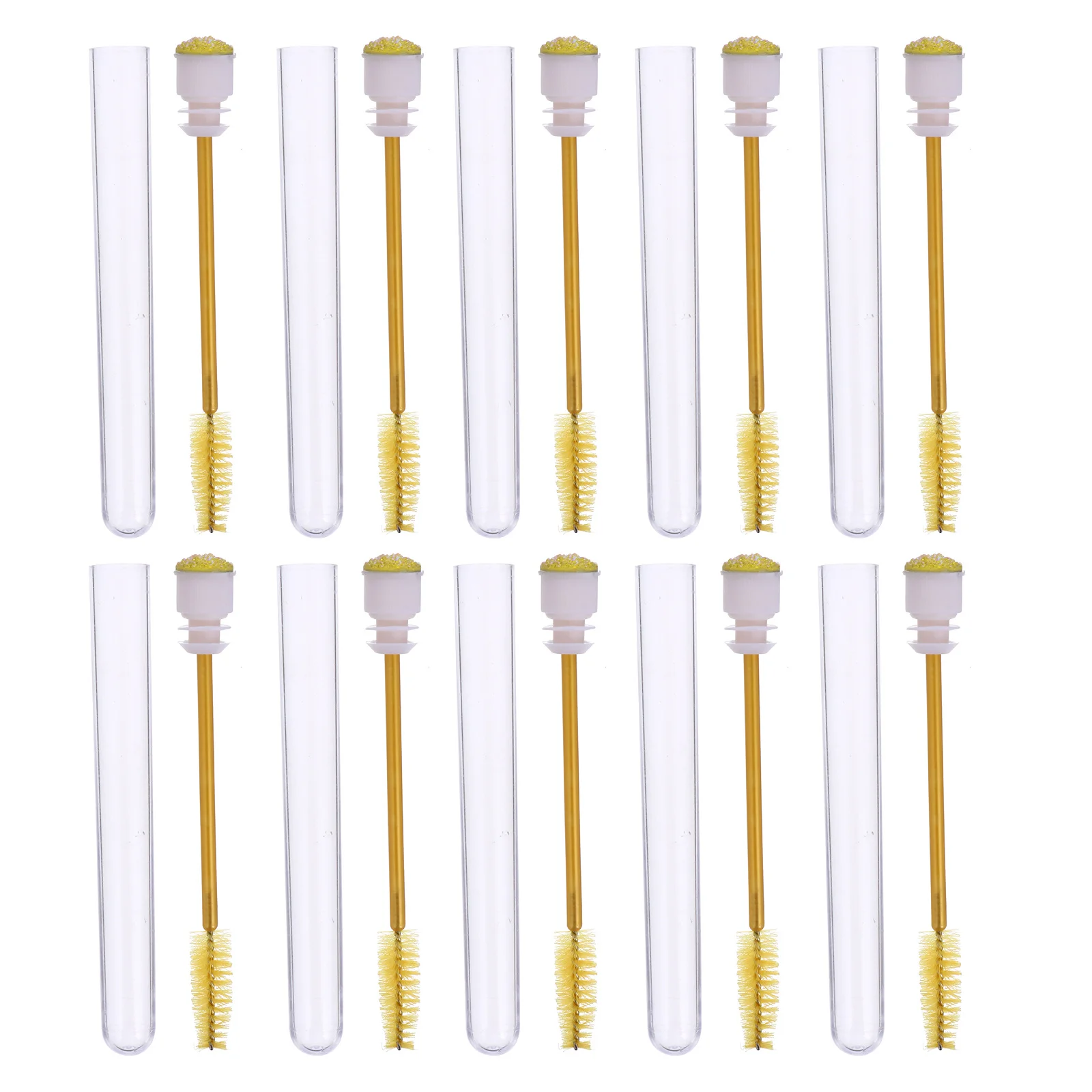 20pcs 속눈썹 튜브 가짜 속눈썹 포장 라인스톤 ABS 휴대용 뷰티 도구 여행용 가정용 다채로운 다이아몬드 어플리케이터