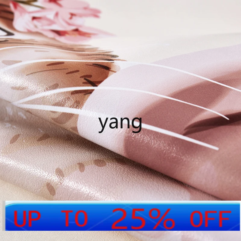 lmm  painted first layer buffalo leather mat single double bed leather mat 1.0m 1.2m three-piece set