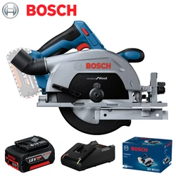 BOSCH GKS 185-LI Electric Circular Saw 18V 5.0Ah Battery Sets 165MM 5000rpm cordless  Lithium Charged Power Cutting Tool