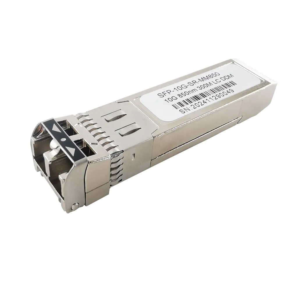 Módulo multimodo duplo LC 10 Gb SFP, 10 GBASE-SR, comprimento de onda 850 nm, 300 M compatível com transceptor de fibra óptica Cisco/Juniper