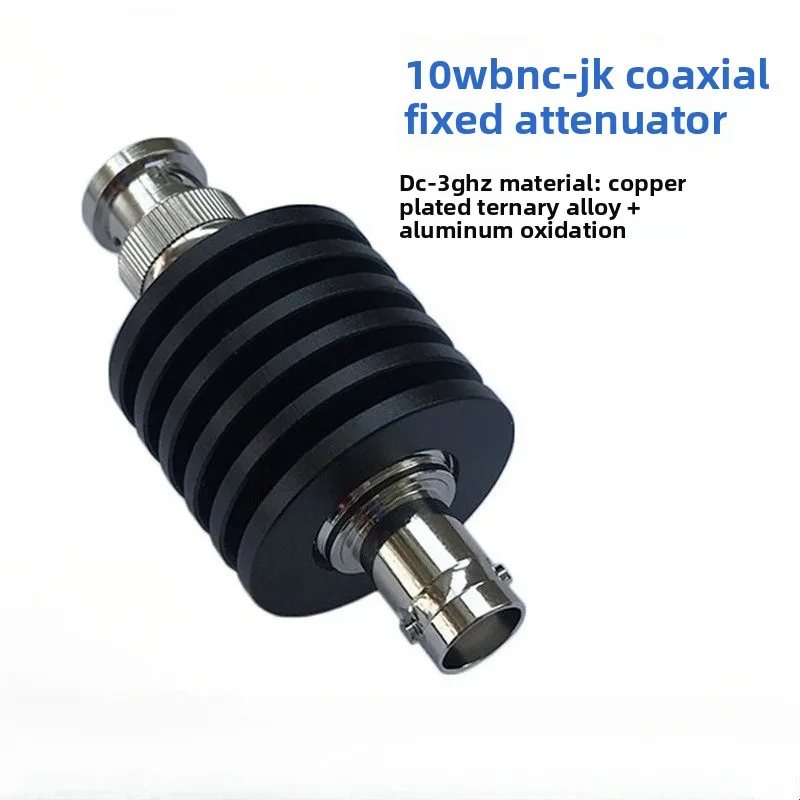 

DC-3GHz10WBNC-JK copper plated ternary alloy coaxial fixed RF attenuator 10/20/30/40DB