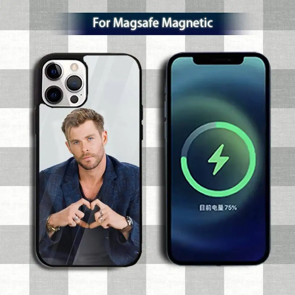 حافظة هاتف C-Chris H-Hemsworth-ES لهاتف iPhone 13,12,15,17,11,16,14,Pro,Max,Plus,Mini,Magsafe,حافظة شحن لاسلكية مغناطيسية #5