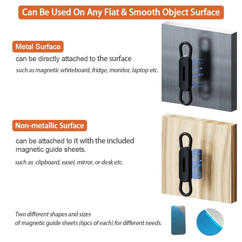 12 шт., силиконовые магнитные держатели для карандашей