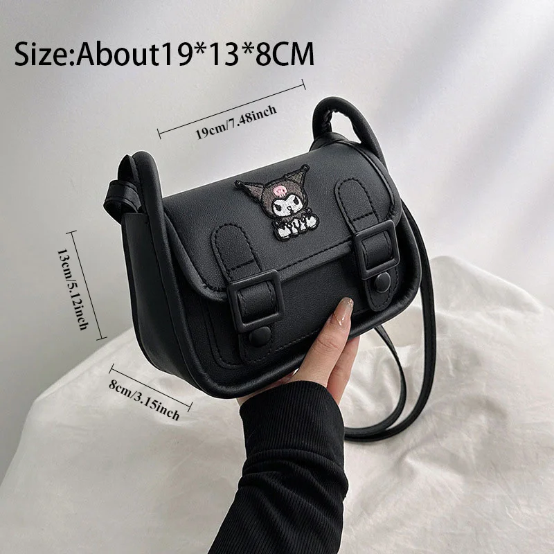 حقيبة سانريو كورومي كامبريدج حقيبة كتف مطرزة لطيفة حقيبة كتف بريبي حقيبة كروس للتنقل اليومي