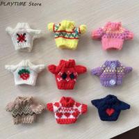 1pc Dolls Sweater Clothing for Ob11 16cm 17cm Bjd Idol Doll 10cm Plush Toys Clothes Cute BJD Dress-up Doll Accessories