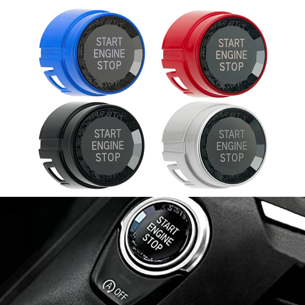 1*car Start Stop Button Engine Push Button Switch Cover For BMW 1 2 3 4 5 6 7 X1 X3 X4 X5 Series 1.18 X 1.18 X 0.39 Inches