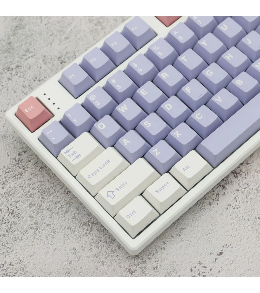 

Violet keycap PBT two-color molding lavender cherry original highly customized
