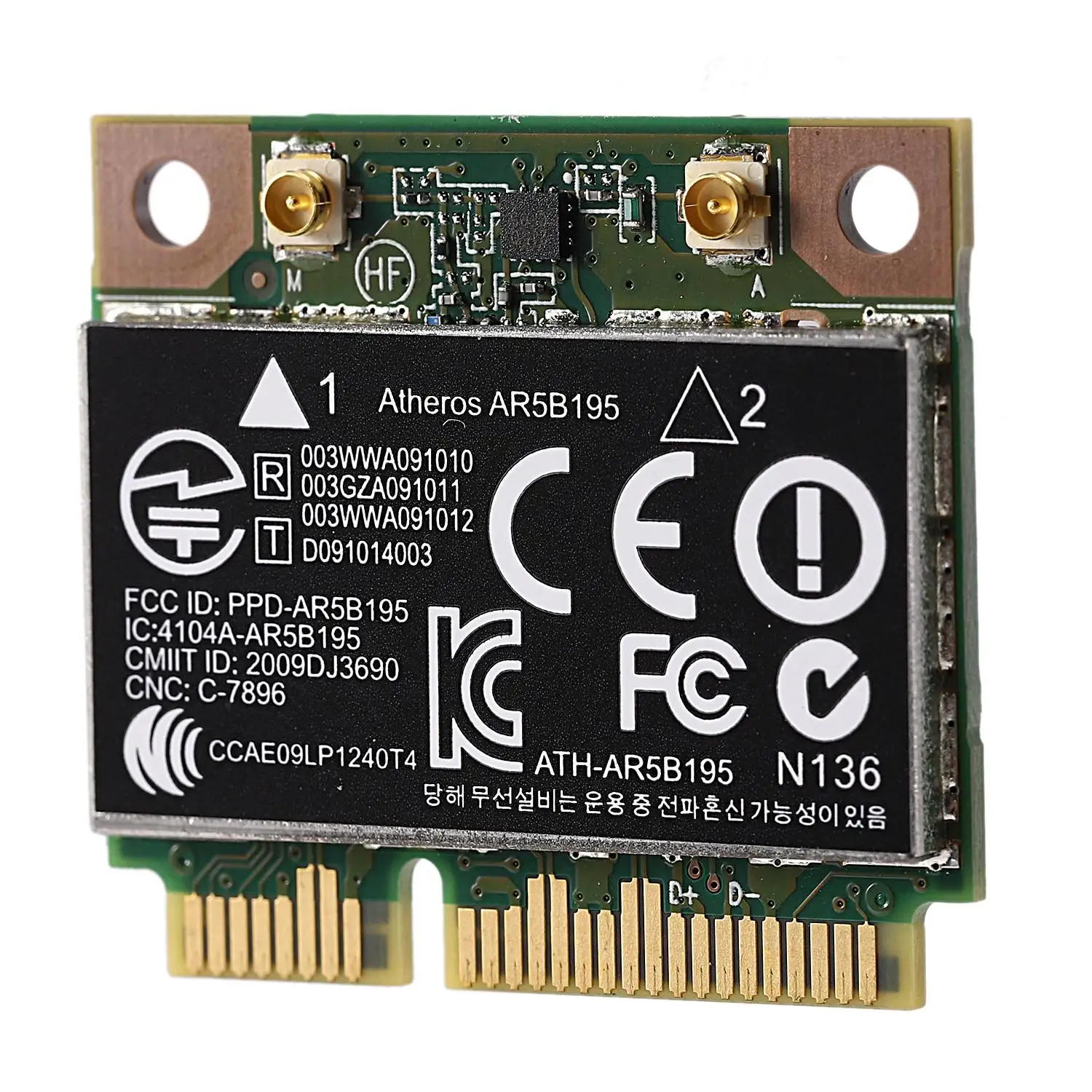 A23F-AR9285 AR5B195 150M+BT3.0 Half Mini PCI-E Wireless Card SPS:593127-001 592775-001 For 430 431 435 436 4530S
