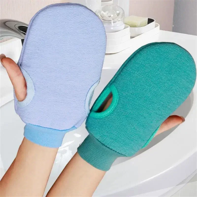 Piezas de baño para exfoliante, limpieza corporal, frotar la piel muerta, guantes para ducha, cepillo corporal, toalla de espuma para SPA, 1 unidad