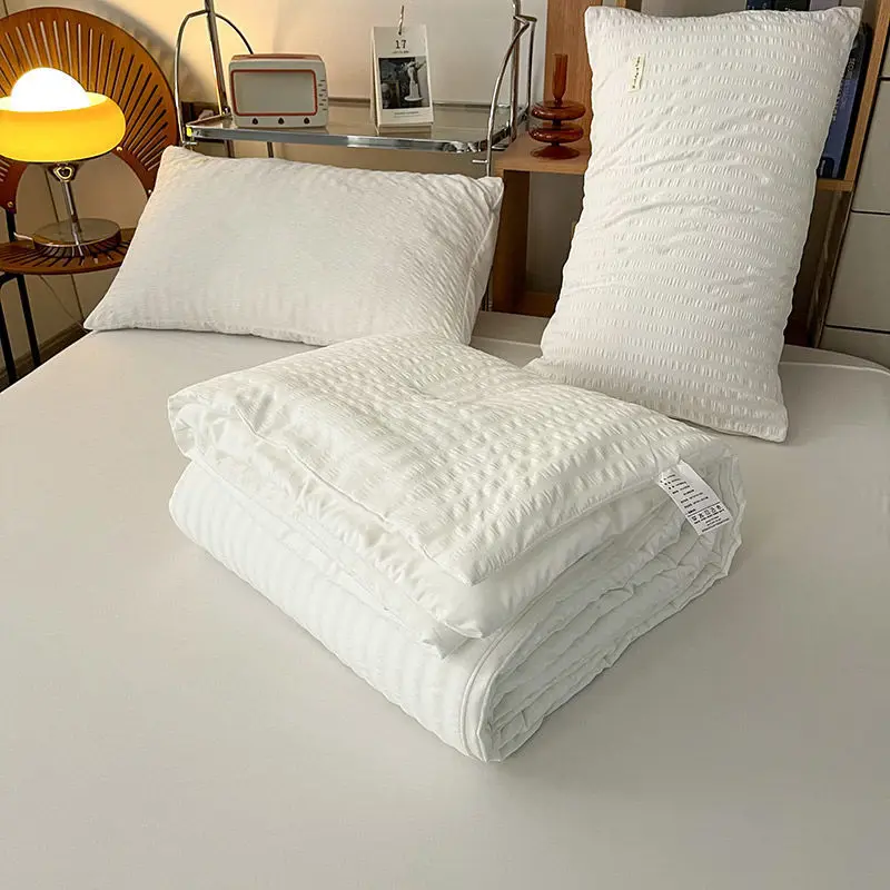 

Korean Version of Girls with Bubble Yarn Summer Cool Quilts Washed with Quilt Core Machine Washable Water and Thin Quilt