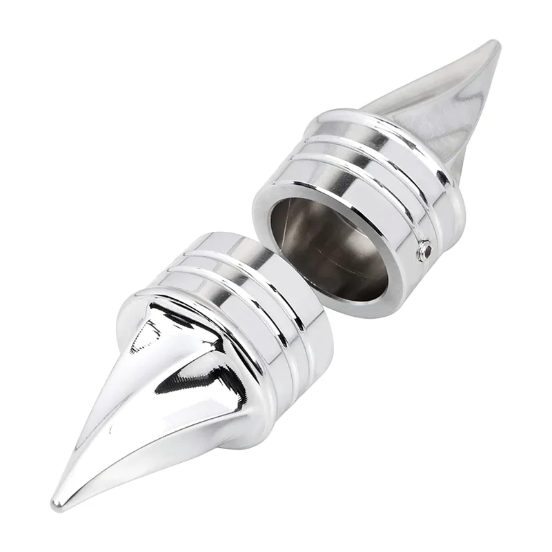 

A65P-Chrome Front Axle Cap Nut Covers For Electra Street Glide Dyna Low Rider