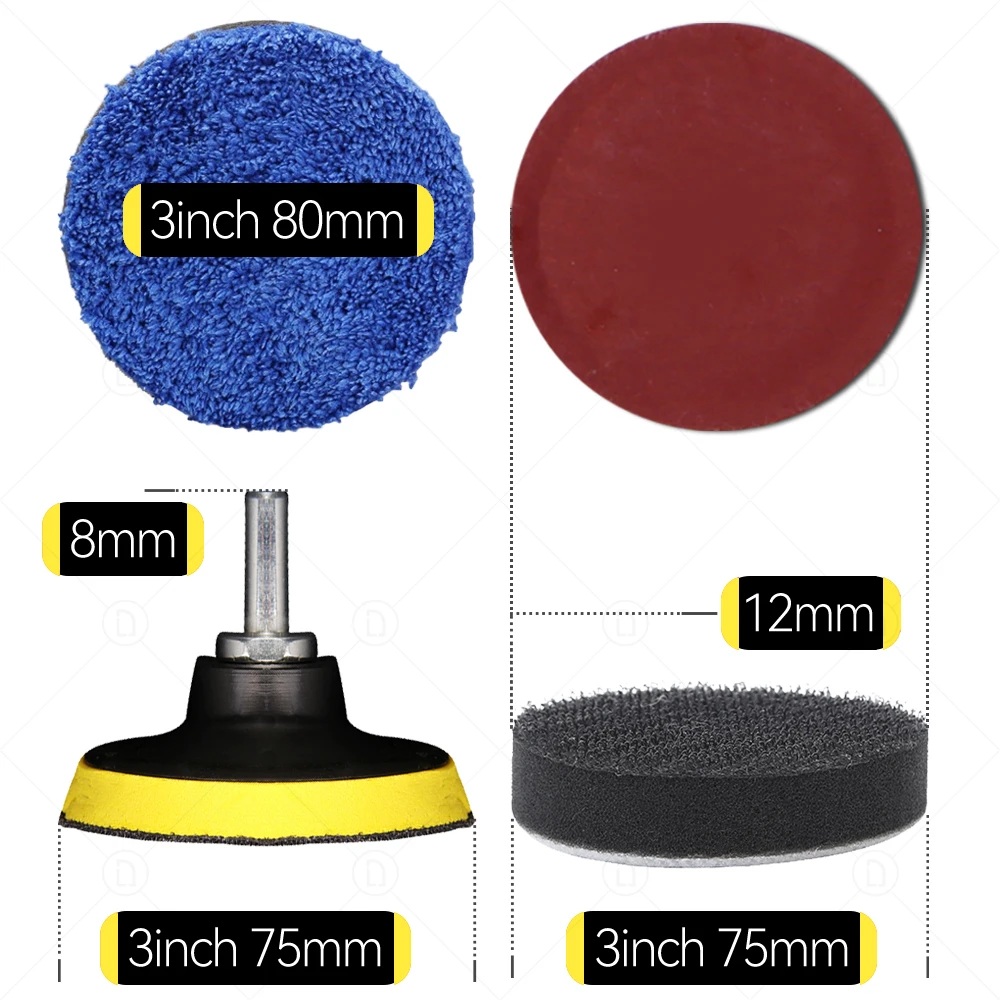 Sand Paper Sanding Discs Hook And Loop Adhesive Sandpaper For Car Headlight Restoration Polishing Sander Polisher Backing Pad