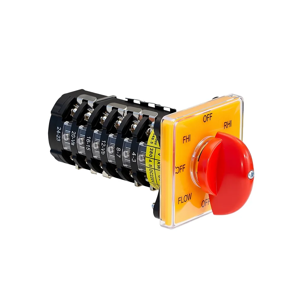8 Gears 6 Sections Multi-speed Forward Reverse Fast Slow Changeover Switch For Milling Machine Industrial Control SZW25-64D/6