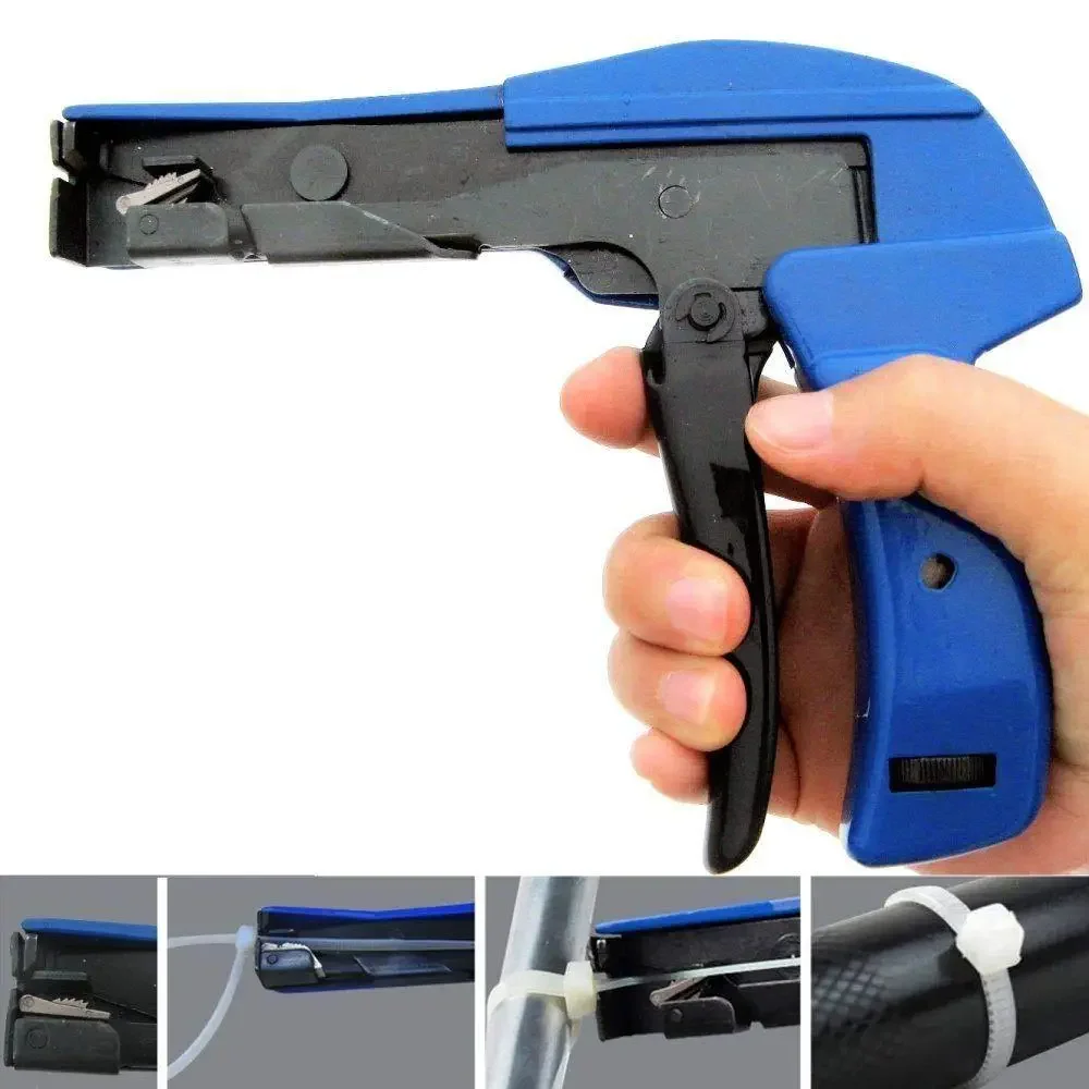 For Nylon Cable Tie Width 2.4-4.8mm Automatic Tension Cut Off Gun Nylon Zip Tie Pliers  Fastening Cutting Tool