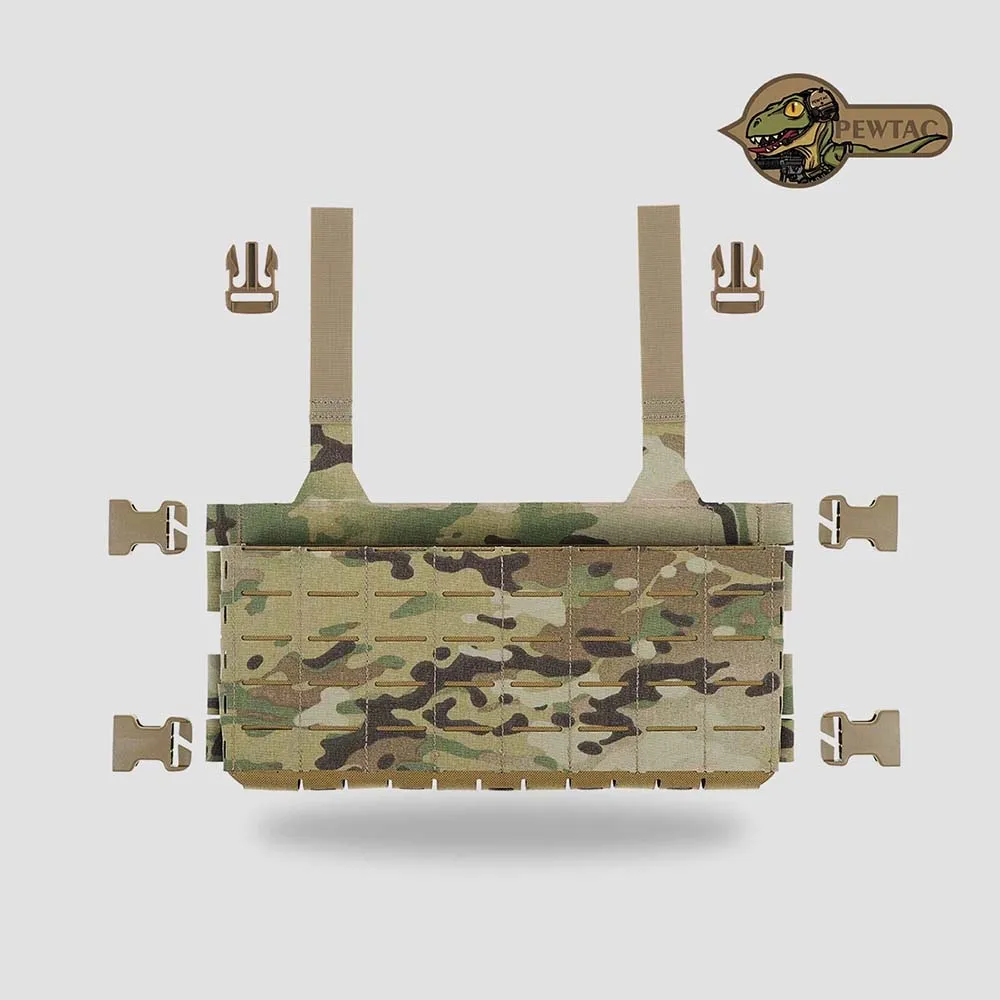 PEW TACTICAL Beaver MOD Modular Chest Rig Assault Panel Wide Ver FP25, Without Internal Dividers