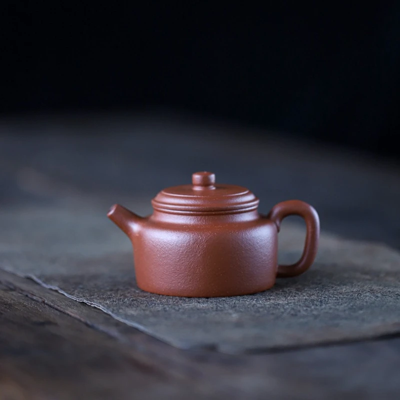 150cc Chinese Yixing Zisha Purple Clay Dezhong Pot Raw Ore Jiangpo Clay Handmade Teapot