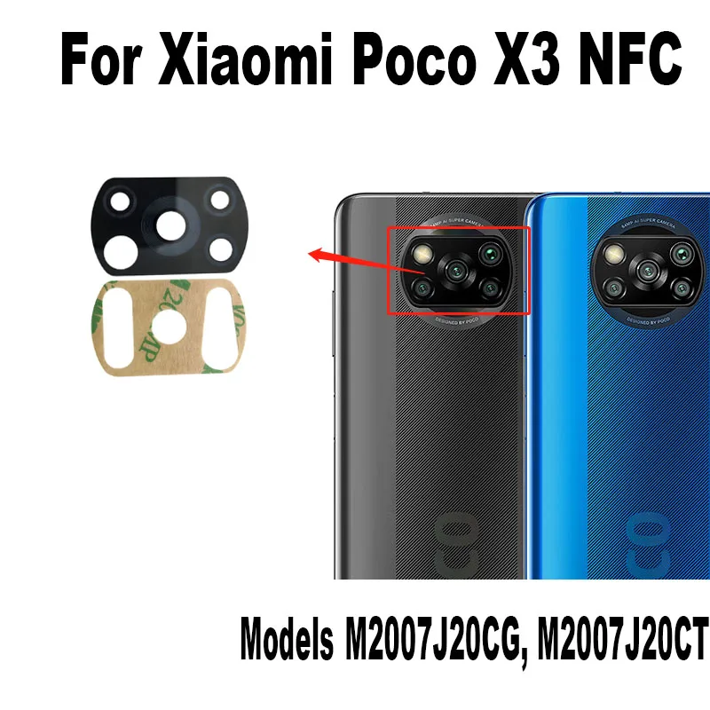 For Xiaomi Poco X3 PRO NFC Back Camera Lens Glass Rear Cover Replacement